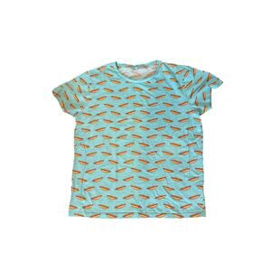 Hot Dog Print Tee - Fun & Quirky!